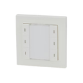 GreenControls 3 Fold Push Button, WHITE, no frame