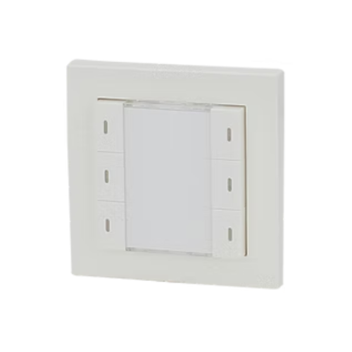 GreenControls 3 Fold Push Button, WHITE, no frame