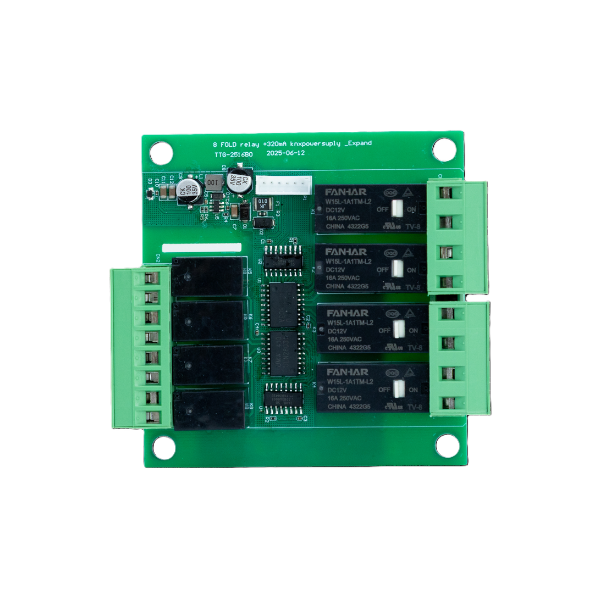 GreenControls Extended Sub Board RCU, 4 channel, 16A