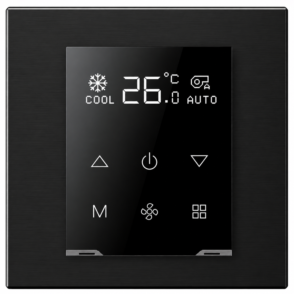 KNX Aurora Thermostat, BLACK