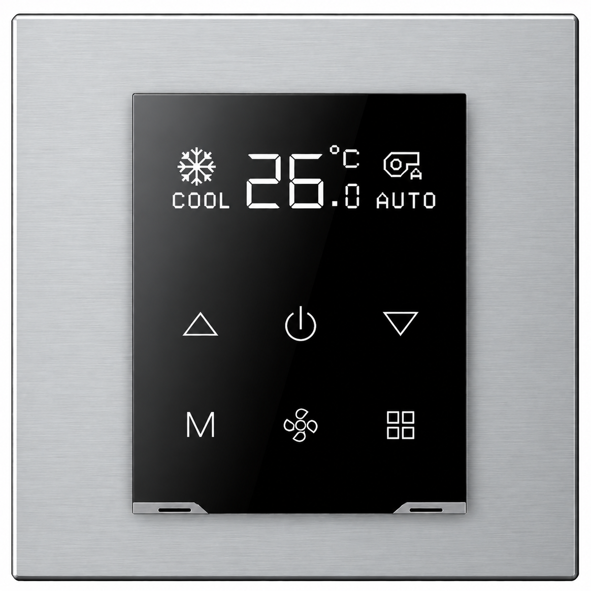 KNX Aurora Thermostat, SILVER