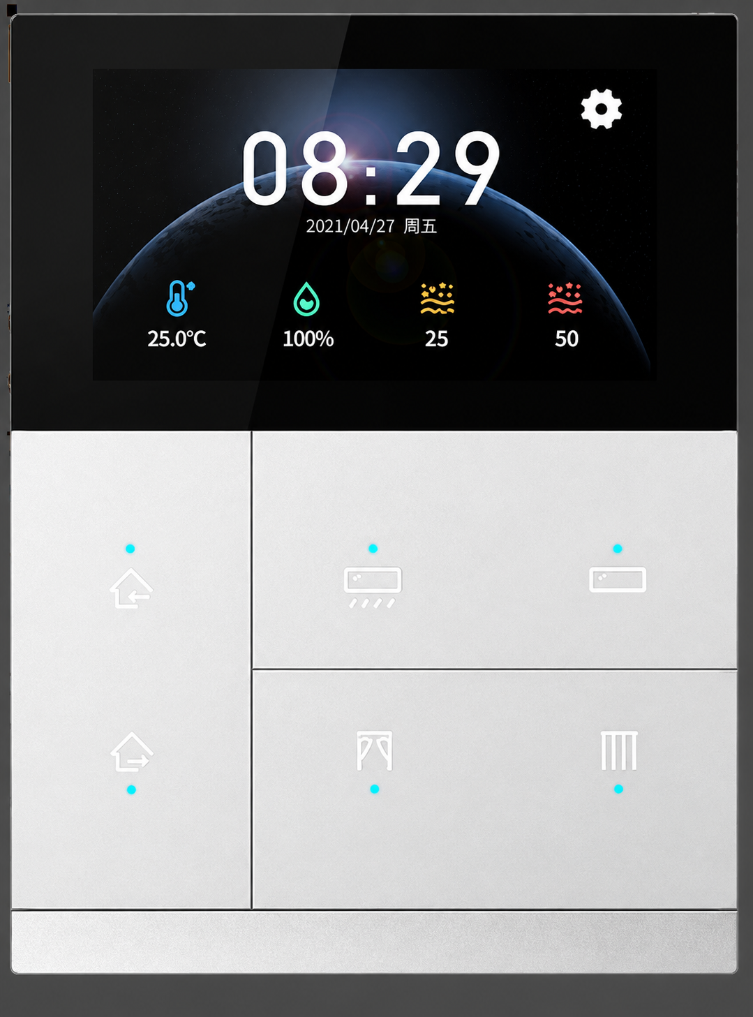 KNX Waltz Touch + Pad, Secure, SILVER