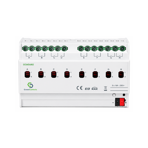 GreenControls Switching Actuator, 8 channel, 16A