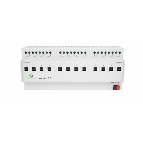 GreenControls Switching Actuator, 12 channel, 20A with Current Detection