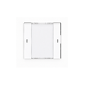 GreenControls 1 Fold Push Button, WHITE, no frame