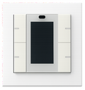 KNX Push Button Sensor with Display, 55mm, 2 Gang, Secure – front view