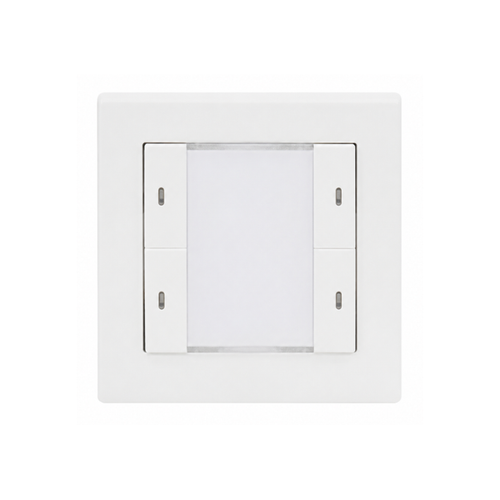 GreenControls 2 Fold Push Button, WHITE, no frame