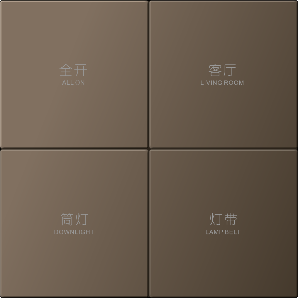 4-Fold 8-Button Panel