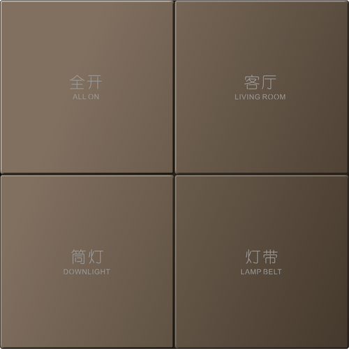 4-Fold 8-Button Panel