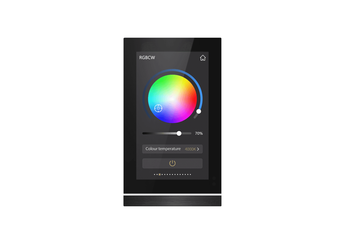 GreenControls Touch Panel 5 inch V50s, BLACK FRAME